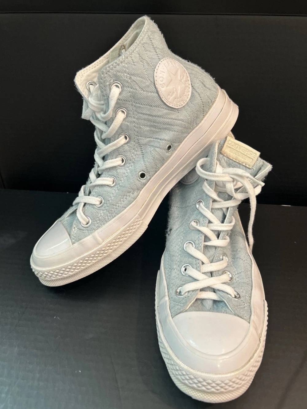 Converse CTAS 70 Hi Boston Jacquard Quilted Shoes Men 6- W-8